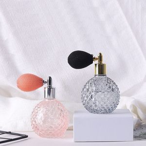 100ml 3.4oz boş doldurulabilir vintage parfüm atomizer şişe püskürtücü için parfüm cam için kısa sprey atomizizer hava ampulü aleti