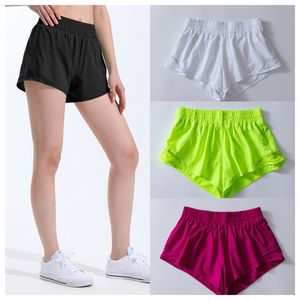 lu-016 hot low rise shorts breathable quick-dry yoga shorts built-in lined sports short hidden zipper side drop-in pockets running sweatpants with continuous