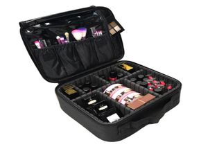 女性化粧品バッグプロフェッショナルビューティーブラシメイクアップバッグケースメイクアップオーガナイザーストレージバッグ旅行必要なスーツケース192303737