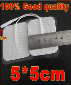 Square Reusable Self Stick Gel TENS Unit Electrodes 55cm Electrode Pads amazing adhesion for TENSems truMedic Massage8552025