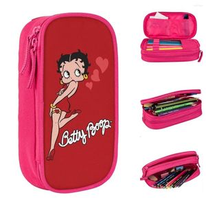 BBetty Pencil Cases Lovely Cute Cartoon Girl Pen Box Bag Kids Large Storage Office Zipper Pouch