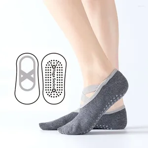 Donne calzini di alta qualità Pilates anti-slip bandage traspirante con banda da yoga ladies da ballo sport da ballo per palestra di fitness