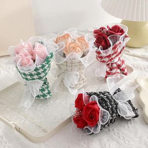 Fiori decorativi Flower Bouquet Mini ospite Soaps Soaps False Teacher's Day Birthday Fedding Feste