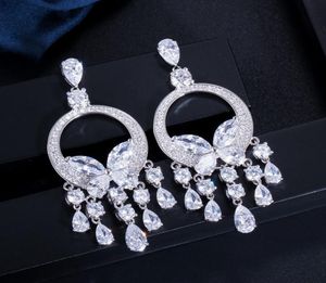 Fashion Sparkling Charm Battle Butterfly Diamond Earring Designer per donna rosso giallo AAA zirconi cubico Zirconia Bride Wedding ENG7580630
