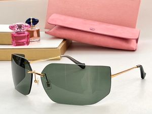 10A Sunglasses For Women Summer Designers 54Y Style Anti-Ultraviolet Retro Plate Frameless Fashion Eyeglasses Random Box