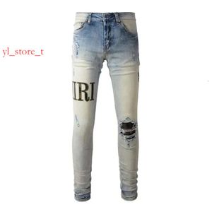 Amrir jeans denim byxor mens jeans designer jean män svarta byxor avancerad kvalitet rak design retro streetwear casual sweatpants designers pant 5311