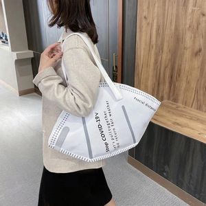 Bag Canvas große Kapazität Handtasche lässige Frauen Einkaufsbeutel kreative Hobos Maske Schulter weibliche Fashion Ladies Shopper