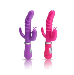 Neue 10 Geschwindigkeiten stumm USB -wiederaufladbare G -Spot -Vibratoren für Womendildo Vibrator Dual Vibration Vibrator Sex Toys for Woman Adult Pro8528805