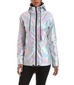 여성 캠핑 하이킹 재킷 메탈릭 컬러 폭격기 재킷 여성 방수 겉옷 후드 Zip Up 코트 팜메 재킷 11914498