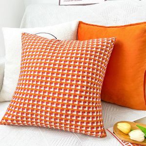 Yastık 45x45cm turuncu kapak nordic tarzı oturma odası funas de cojines kanepe atma dekoratif yastık kılıfı 1 adet