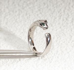 Top c marka czysta 925 srebrna biżuteria dla kobiet pierścionki panter