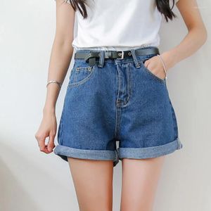 Women's Jeans DICLOUD Solid Women Clothing Denim Shorts Harajuku Summer High Waist Slim Short Pants Feminino Cuffs Casual Gift 2XL