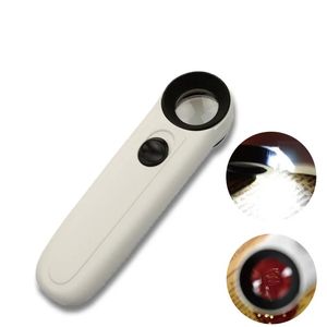 40x 3.5mm LED Light Magnifying Glass Loupe Handheld Microscope Magnifier Illuminated lamp For Circuit Boards Hallmarks Jewelry