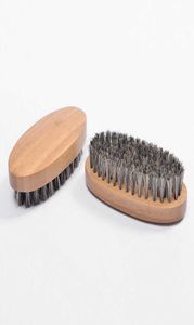 Escova de barba de cerdas de javali para homens massagem face de bambu que faz maravilhas para pentear barbas e bigode rre29166258906