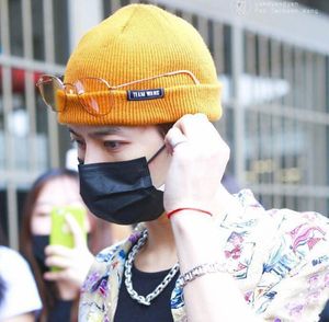 GOT7 JACKSON MIRRORS Album TEAM WANG Letters Beanie Hat0125328582