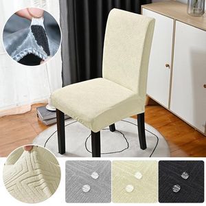 Chair Covers Waterproof Laminated Cover For Dining Room Kitchen Wedding El Banquet Restaurant Elastic Anti-dirty Seat Decor