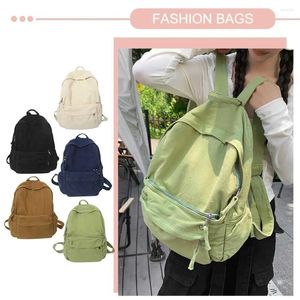 Backpack Canvas Zipper Rucksacks Laptop Travel Shoulder Mochila Notebook Schoolbags Vintage College School Bags Women Men Bag