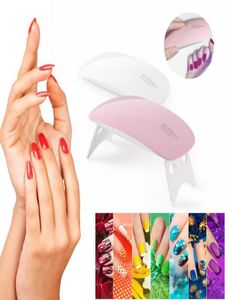 Mini LED UV Lamp 6W Nail Lamp Portable Gel Lamp Professional Nail Dryer Art Polish Light Manicure Machine Tool2185852