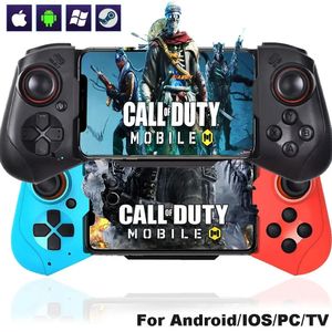 Mobiltelefonkontroll för iPhoneAndroidStam trådlöst gamepad Bluetooth Gaming Controle Stretch Game Handle Joystick PC 240506