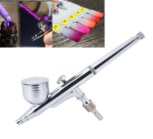 WholedualAction Aerografo 02mm Spray Gun For Nail Artbody Tattoos Spray Cake Toy Models Airbrush Kit For Art Craft Brush1729180