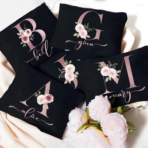 Storage Bags Customized Name Makeup Bag Personalized Bride Wedding Box Gift Leisure Travel Toilet Wash For Teacher's Day