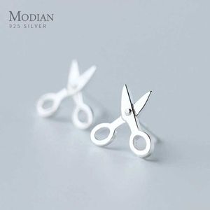 Stud Modian Authentic 925 Sterling Silver Simple Cute Earrings for Women Brincos Exquisite 2020 Declaration Jewelry Q240507