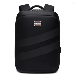 Backpack Anti-theft Combination Lock Male 15.6 Inch Laptop Bags For Men Multi-layer School Bag Business Travel Mochila