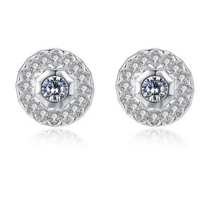 Designer Jewelry Women Charm Jinse Full Diamond Micro intarsiati Orecchini zirconti di rame Nuovi orecchini regalo circolari creativi per donne regalo di San Valentino