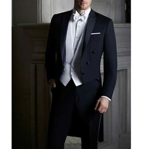 Abiti da uomo blazer da uomo abito da sposa a tre pezzi a petto a petto da uomo a punta palla da uomo slim fit set elegante q240507