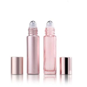 Essential Rose 10 ml grossist 5 ml Glass i guldolja flaskor på parfymkristallrullkulflaskor er S S