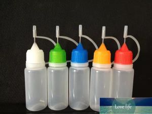 Classic Empty Bottle 3ml 5ml 10ml 15ml 20ml 30ml 50ml Needle Bottle For Eye Juice Plastic Dropper Bottles With Metal Tips