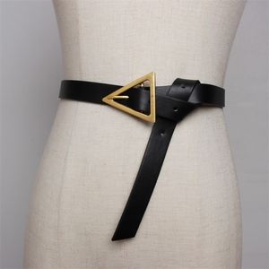 Women belt luxury designer brand fashion 2020 long belt metal buckle 2 cm wideth 110 cm black belts waistband T200427 2421