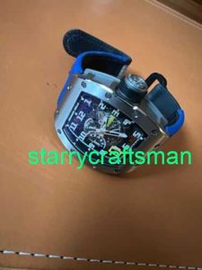 RM Luxury Watches Mechanical Watch Mills Titanium Skeleton Löstagbart Rotor Watch RM030 STV6