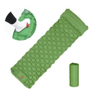 Original Outdoor Sleeping Pad Camping Inflatable Mattress Built-in Pump Ultralight Air Cushion Mat For Travel Hiking 240508