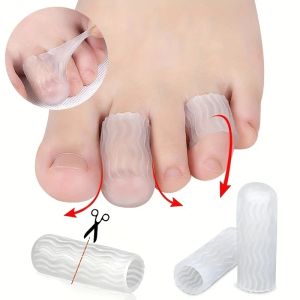 Tool 1Pair Gel Toe Guards Cap Protector Toe Finger Caps Covers Sleeves Protects Corn Callus Blister