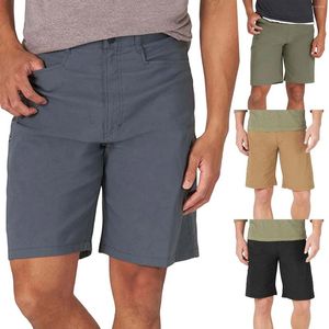 Herren Shorts Cotton Casual Classic Elastic Taille Summer Strand Leichtes Brett schlank mit Taschen mit Taschen