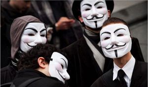 EMS v Vendetta Team Guy Fawkes Pembe Blood Scar Yüzü PP Cadılar Bayramı Masquerade Maskeleri Yetişkin boyutu 4838476