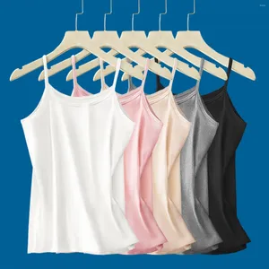 Camisoles Tanks Damen Camisole Top Damen Massive Schaufel Halshülse ausgestattet Casual Cropped BH Tops Mädchen Spaghetti Gurt BHs Basic