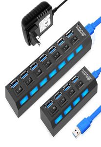 Port USB 30 Port SPLITTER47 Dane wielokrotne Expander 20USB z poszczególnymi światłami przełączników ONOFF dla komputera laptopa Mobil99912272