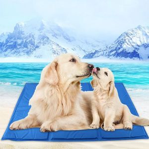 Summer Pet Cold Gel Cooling Mat Pad Anti-scratch Dog Beds Mast for Small Medium Dogs Golden Retriever mascota Sleeping Mattress 240422