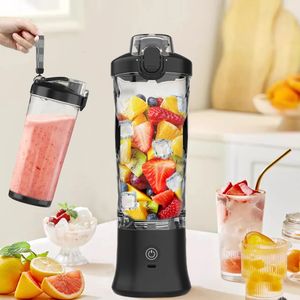 Portable Electric Juicer Fresh Juice Blender laddningsbar för smoothies Fruit Milkshake Mini Multifunction Machine 240508