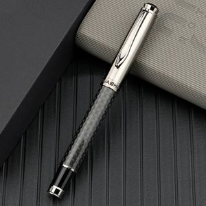  Luxury Pen Carbon Fibre Metall Ball-Punkt-Stift-Signierstifte zum Schreiben von Geschenkbüro Stapendierung 240507