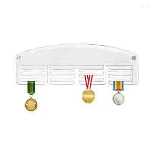 Hooks Acrylic Medal Hanger Showcase Wall Mounted Holder Rack Disport Awards Home Decorations Drop Ship