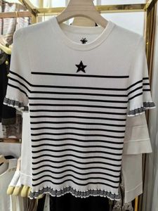 Men's T-Shirts AB03538 Fashion womens Sweaters 2024 Runway Luxury famous Brand European Design party style J240506