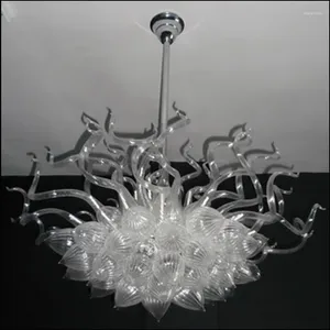 Chandeliers Chihuly Style Art Glass Chandelier For Bedroom Decor Wedding Centerpieces Multi Colored Ceiling Light