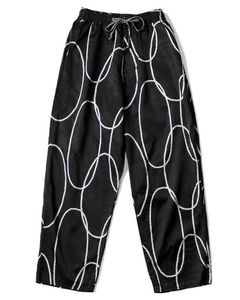 21ss Kapital Hirata Hehong fashion geometric printing breathable loose casual pants5287032