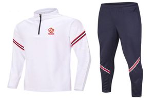 Najnowszy Polska National Football Team Soccer Training Men039s TrackSuits Jogging Feste Running Sport Wear Domowe zestawy dla dorosłych 7180428