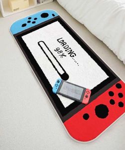 カーペット漫画ゲームコンソールラグランジラグ3Dゲームパッドスイッチカーペット模倣カシミア厚いカーペットゲームチェアラグベッドルームホーム5737347