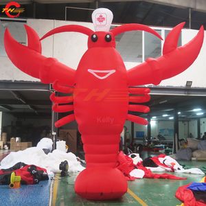 all'ingrosso 8mh (26 piedi) con soffiatore di spedizioni gratuite attività all'aperto modello di aragosta gonfiabile Crawfish gonfiabile Crawfish Procambarusclarkii Red Lobster per pubblicità