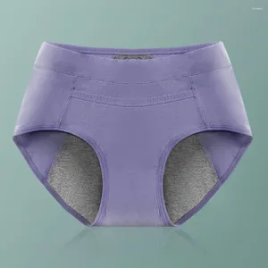 Frauen Höschen Frauen Menstruation mit mittlerer Taille Baumwoll Anti-Leak weich atmungsaktiv anti-septisch Feuchtigkeits-Wicking Lady Shorts Periode Underpants